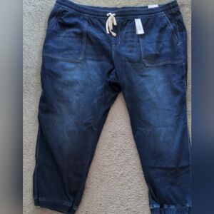 Lane Bryant Soft Denim Boyfriend Joggers NWT